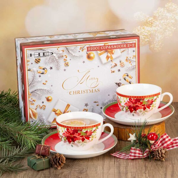 Tea Cup Set - Christmas Star