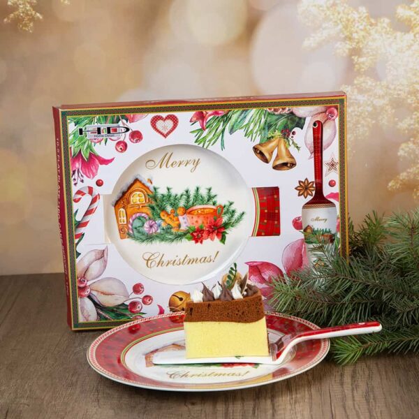 Cake Plate with Spatula - Christmas Inspiration