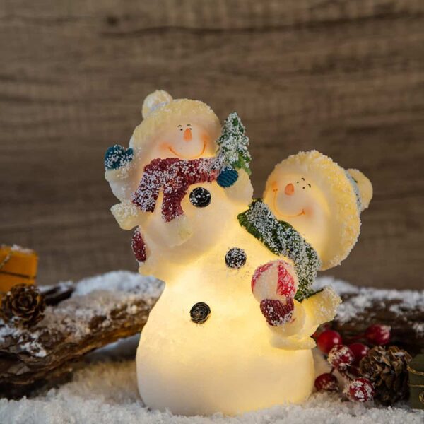 Glowing Christmas Decoration - Snowmen