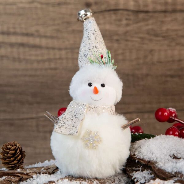 Christmas Decoration Snowman - White Snowflake