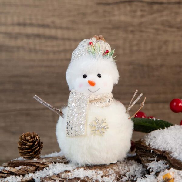 Christmas Decoration Snowman - White Snowflake