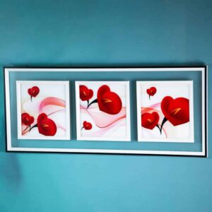 Picture with a silver frame - rectangular