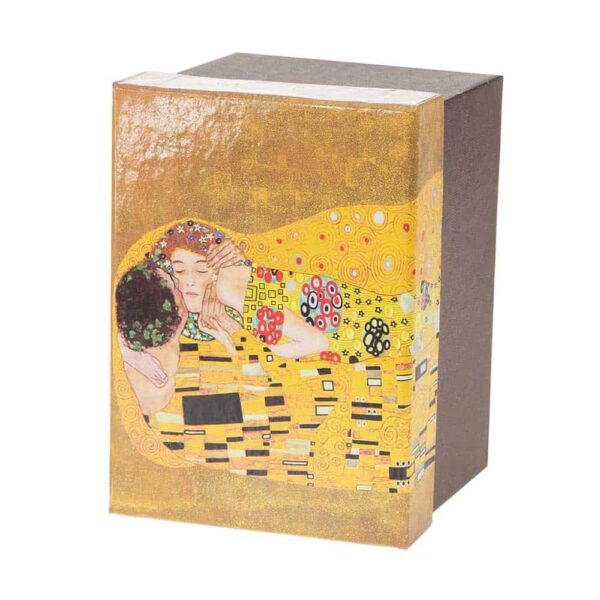 Vase from the Kiss series on a gold background - 20cm
