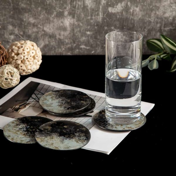 Glass coasters from the Grey golden fairytale set