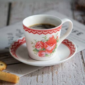 Bulgarian Embroidery Coffee Cups Set