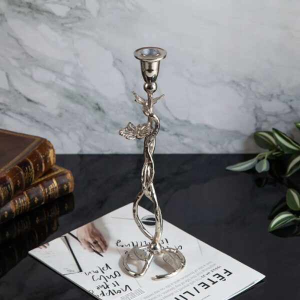 Candlestick Intertwined floral for one candle