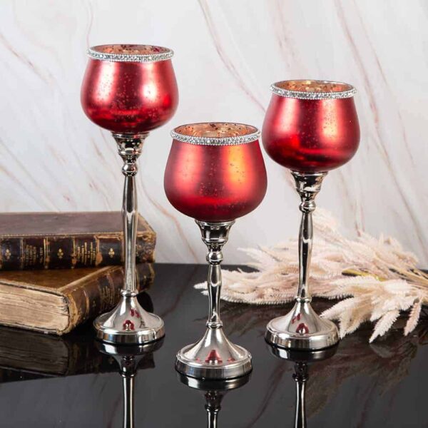 Christmas candlestick Red - 3