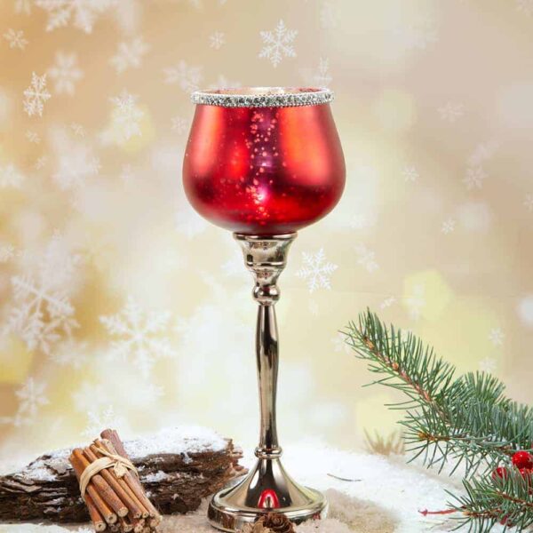 Christmas candlestick Red - 2