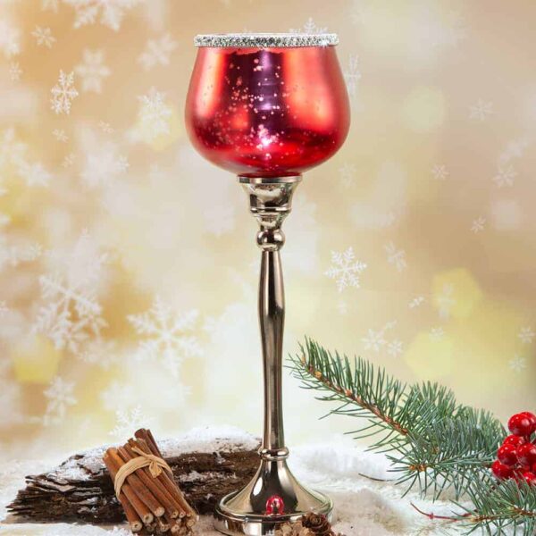 Christmas candlestick Red - 3