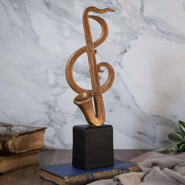 Saxophone Treble Clef Figurine