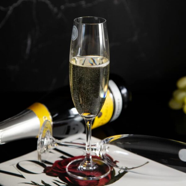 Champagne glasses from the Fiora Mystery series 220ml