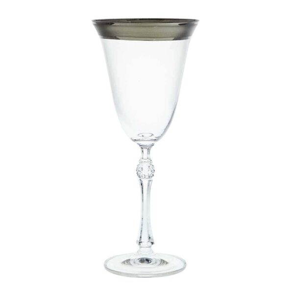 Red wine glasses from Parus series - silver 250ml