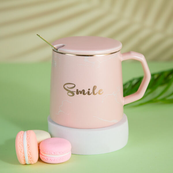 Gift Mug with Lid and Spoon - Captions 310ml