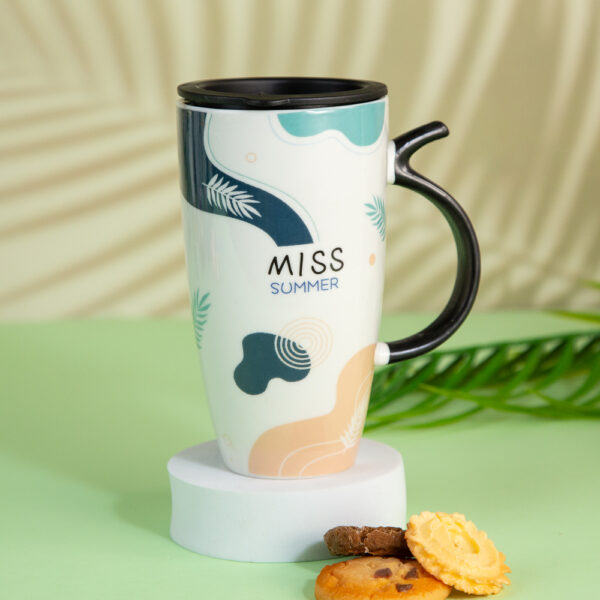 Gift Mug with Lid - Four Seasons 530ml