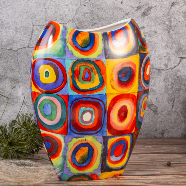 Ceramic vase - Circles 25 cm.