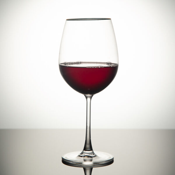 Set of red wine glasses from the Gold series 580ml