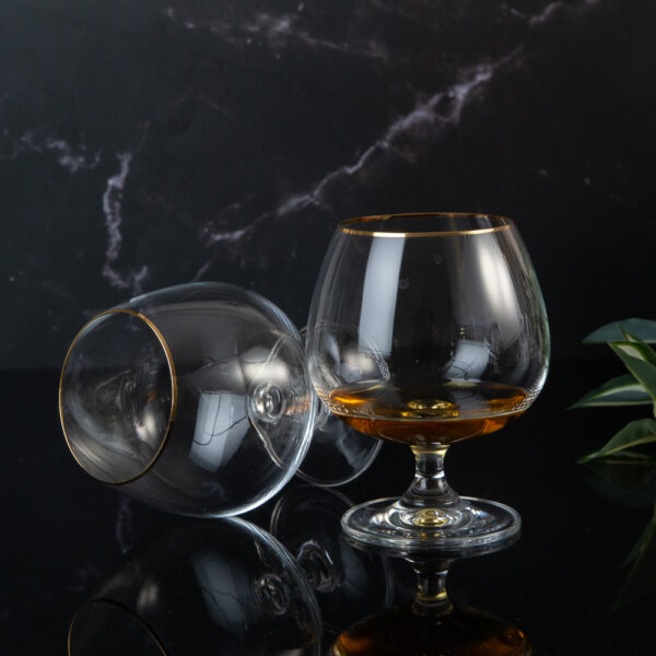 Set of glasses for cognac from the Gold series 580ml