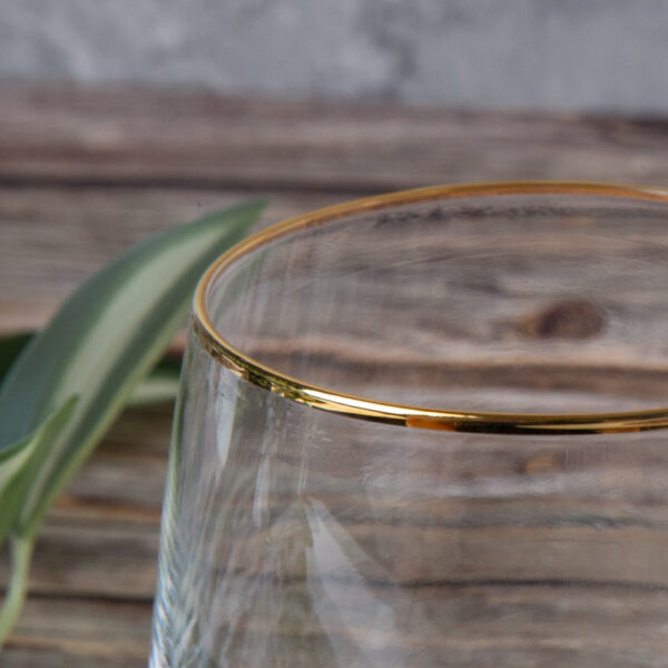 Set of glasses for water from the Gold series 410ml