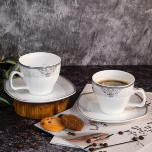 Set of two cups and saucers - Luxury 220ml.