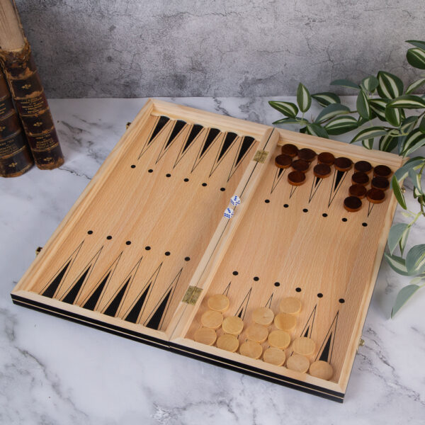 Chess and backgammon set - 24cm