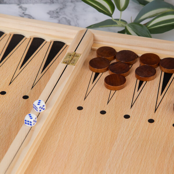 Chess and backgammon set - 24cm