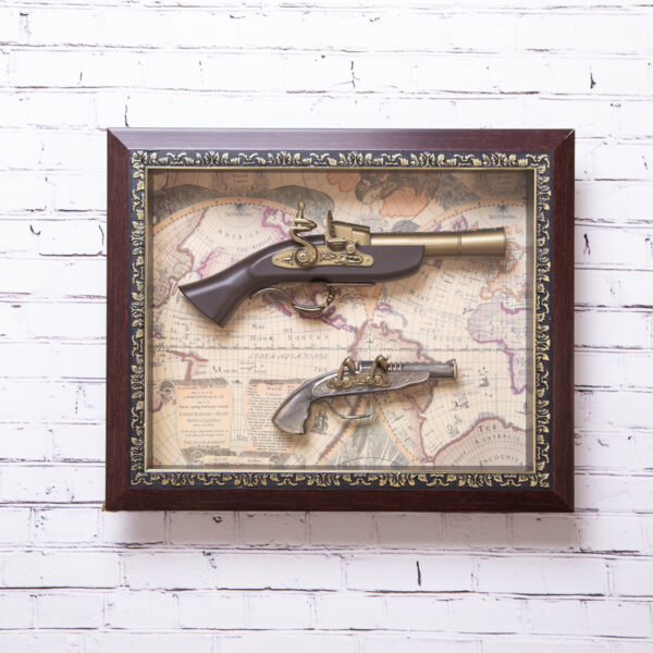 Decorative panel - Pistols in retro style