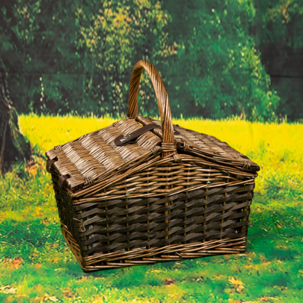 Picnic Basket for Four - Colorful Plaid