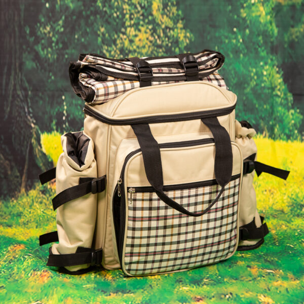 Picnic Backpack for Two - Beige