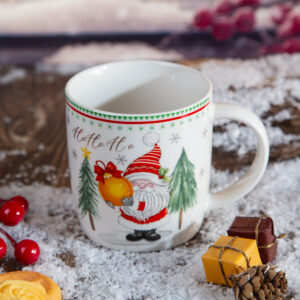 Christmas mug with border - 340ml