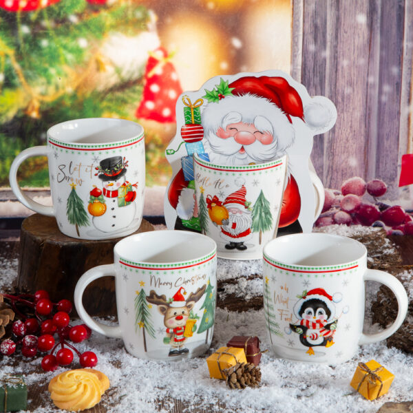 Christmas mug with border - 340ml