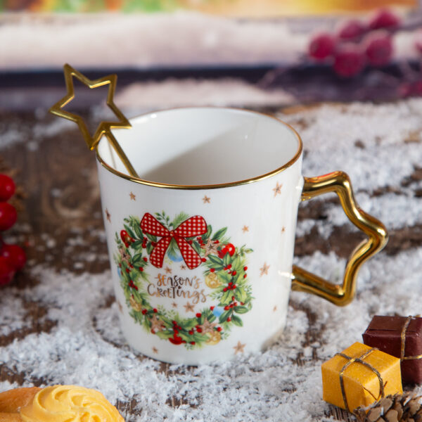 Christmas mug with spoon - 340ml