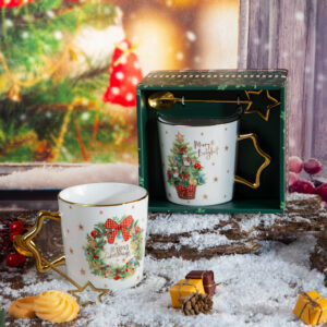 Christmas mug with spoon - 340ml