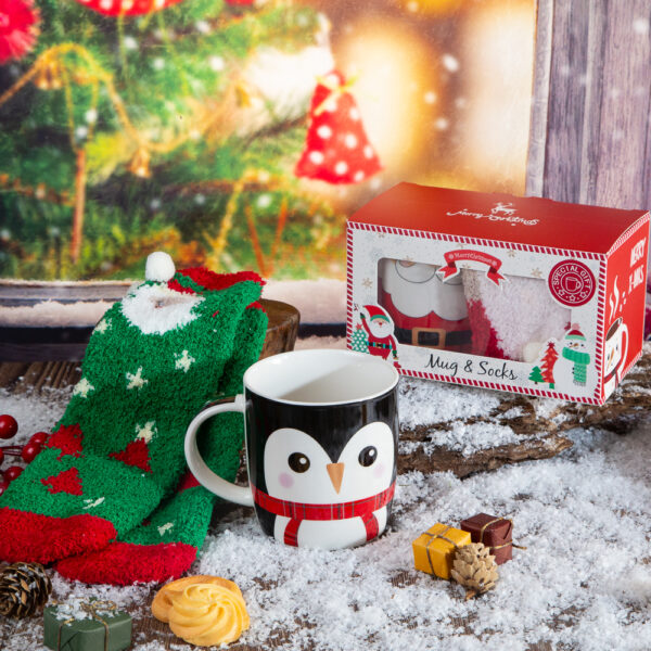 Christmas mug and stocking set - 340ml