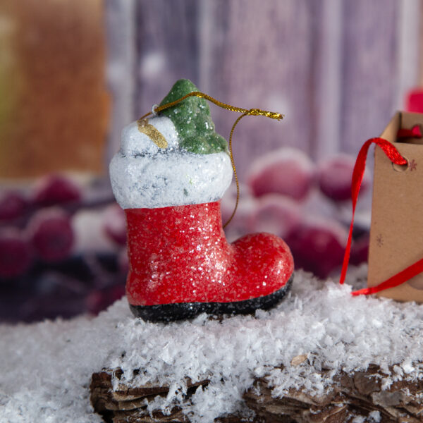 Christmas tree decoration in a bag