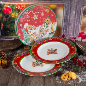 Set of two Christmas plates Koulouraki - 26cm