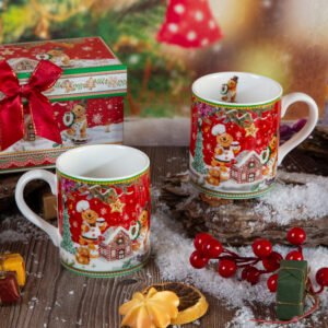 Set of two Christmas mugs Koulouraki - 220ml