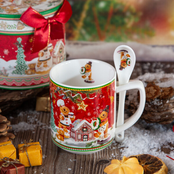 Christmas mug with spoon Koulouraki - 220ml