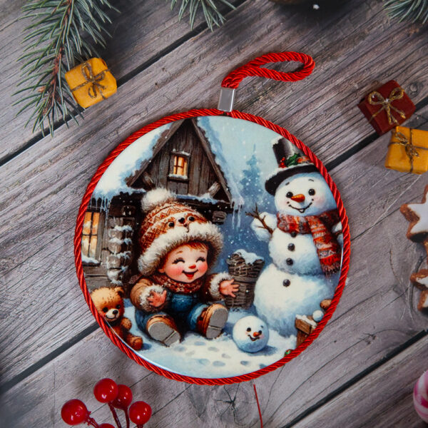 Christmas coaster for hot dishes - 17cm