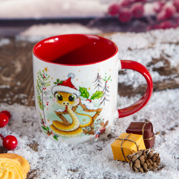 Snake Christmas mug - 340ml