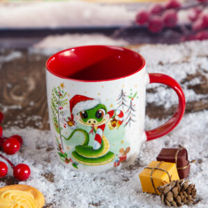 Snake Christmas mug - 340ml