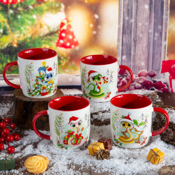 Snake Christmas mug - 340ml