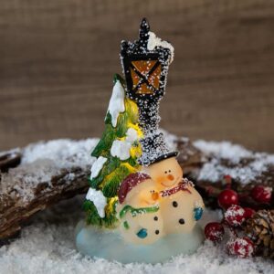 Glowing Christmas Decoration - Snowman with Tree