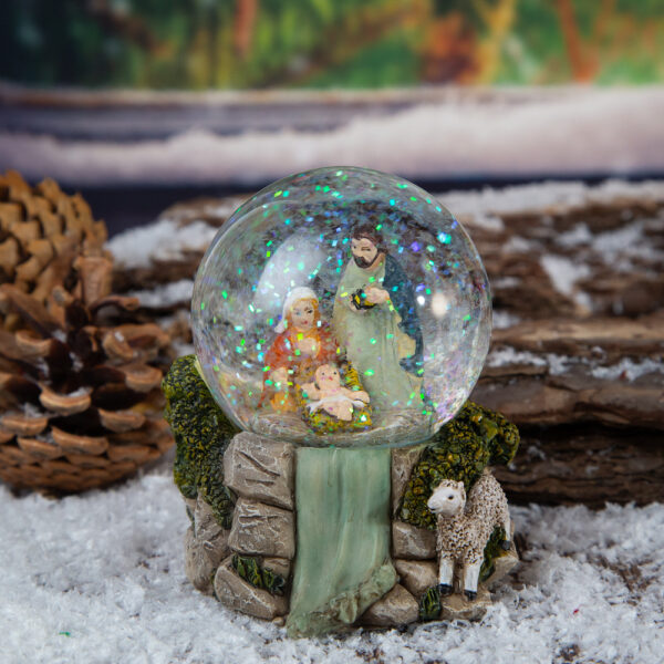 Christmas glass ball Nativity - 9cm