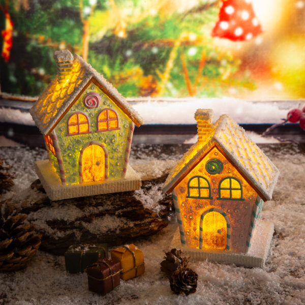 Christmas decoration Sugar house - 10cm