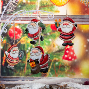 Santa Claus Christmas decoration - 9cm