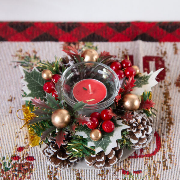 Christmas candlestick - 13cm