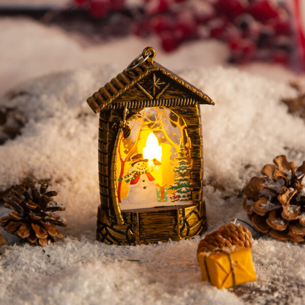 Christmas house lantern - 13cm