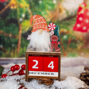 Christmas decoration perpetual calendar Elf - 13.5cm