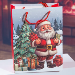 Santa Claus Christmas Gift Bag - L