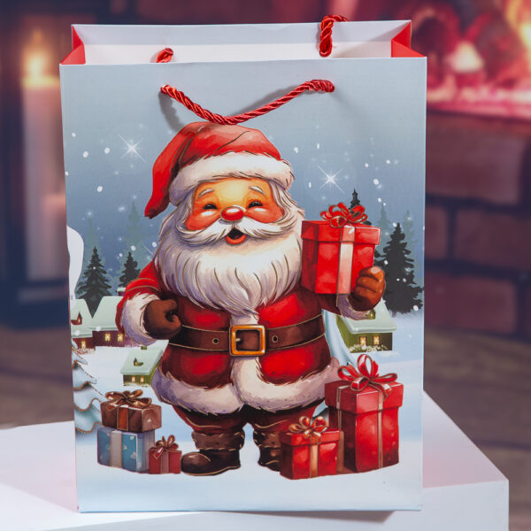 Santa Claus Christmas Gift Bag - L